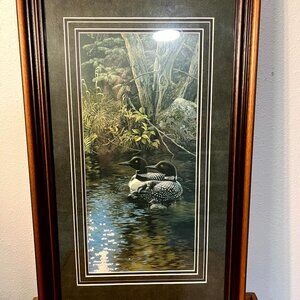 Wild Wings Dancing Water Loons by Persis Clayton Weirs - Hand Signed